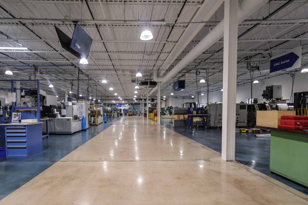 KMM Shop Floor Aisle View