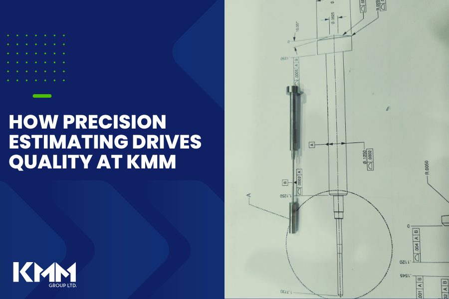 Precision grinding estimating at KMM shown through a technical drawing
